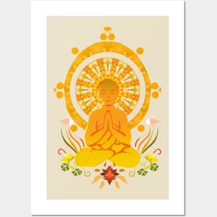 Buddhist Flowers Posters and Art